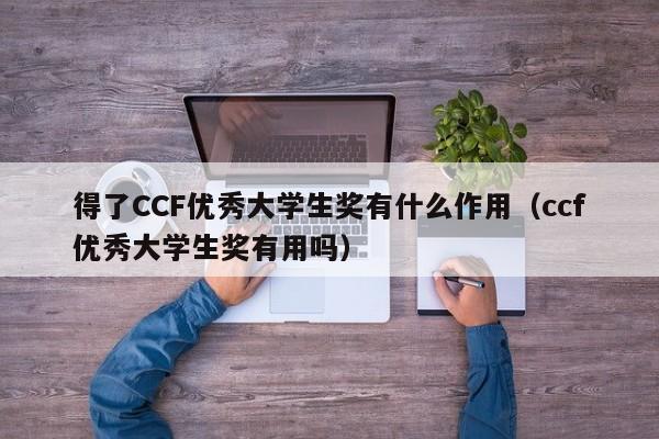 得了CCF优秀大学生奖有什么作用(ccf优秀大学生奖有用吗)
